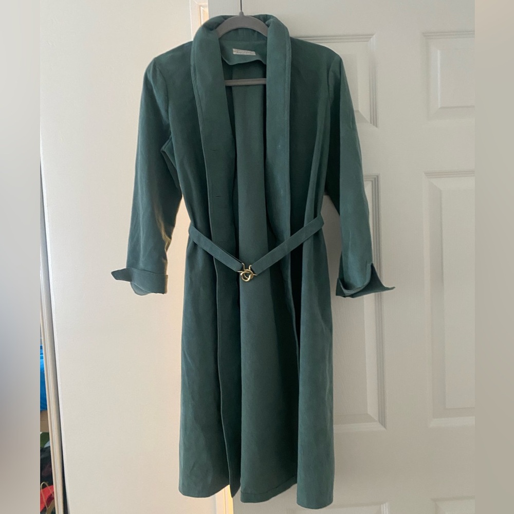 Vintage Suede Green Coat